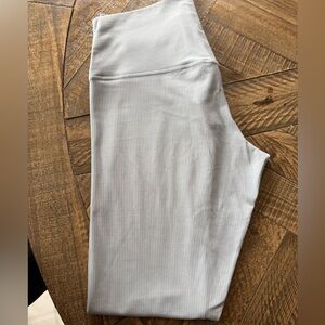 Lululemon high waisted ribbed leggings , sz 12